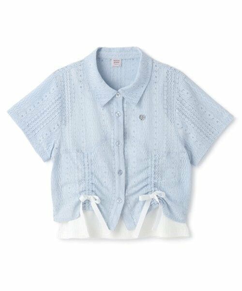 mezzo piano junior / メゾピアノジュニア シャツ・ブラウス | 【ニコ☆プチ掲載】アソート素材クシュっとリボンシャツ＆キャミソールセット | 詳細15