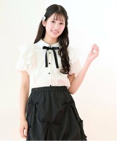 mezzo piano junior / メゾピアノジュニア シャツ・ブラウス | 【ニコ☆プチ掲載】Wフリルブラウス
