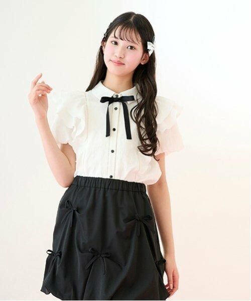 mezzo piano junior / メゾピアノジュニア シャツ・ブラウス | 【ニコ☆プチ掲載】Wフリルブラウス | 詳細16