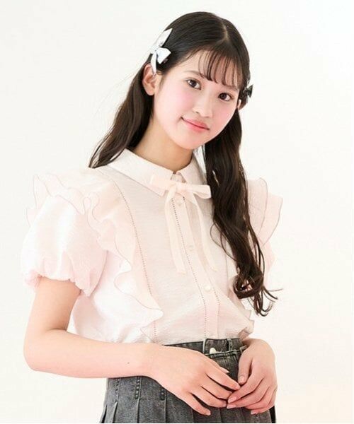 mezzo piano junior / メゾピアノジュニア シャツ・ブラウス | 【ニコ☆プチ掲載】Wフリルブラウス | 詳細17