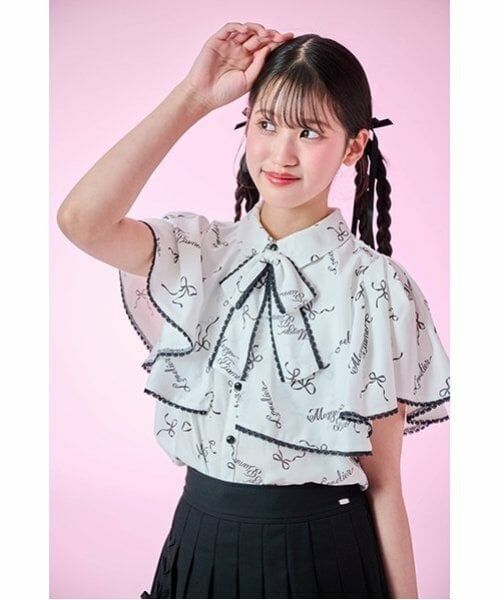 mezzo piano junior / メゾピアノジュニア シャツ・ブラウス | ケープフリルブラウス | 詳細15