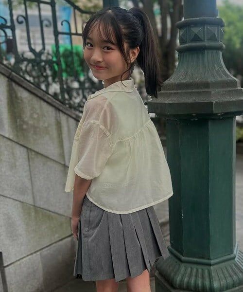 mezzo piano junior / メゾピアノジュニア シャツ・ブラウス | シアーシャツ＆リブタンクトップセット | 詳細19