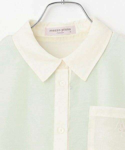 mezzo piano junior / メゾピアノジュニア シャツ・ブラウス | シアーシャツ＆リブタンクトップセット | 詳細4