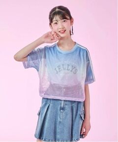 mezzo piano junior / メゾピアノジュニア Tシャツ | グラデーションメッシュTシャツ＆タンクトップセット
