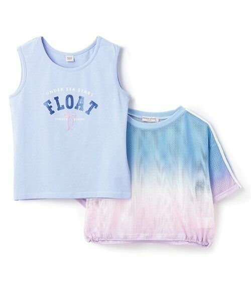 mezzo piano junior / メゾピアノジュニア Tシャツ | グラデーションメッシュTシャツ＆タンクトップセット | 詳細2