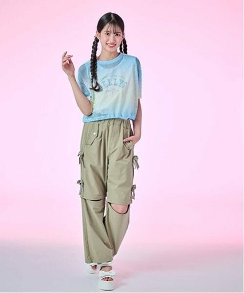 mezzo piano junior / メゾピアノジュニア Tシャツ | グラデーションメッシュTシャツ＆タンクトップセット | 詳細20