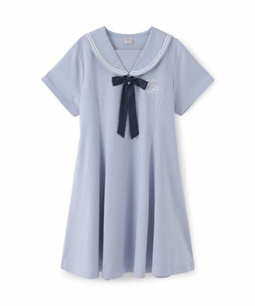 mezzo piano junior / メゾピアノジュニア ミニ丈・ひざ丈ワンピース | 【接触冷感】リボンつきセーラーワンピース | 詳細14