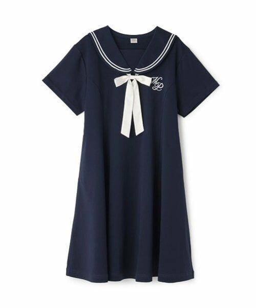 mezzo piano junior / メゾピアノジュニア ミニ丈・ひざ丈ワンピース | 【接触冷感】リボンつきセーラーワンピース | 詳細15
