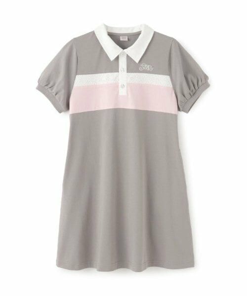 mezzo piano junior / メゾピアノジュニア ミニ丈・ひざ丈ワンピース | 【接触冷感】切り替えポロワンピース | 詳細11
