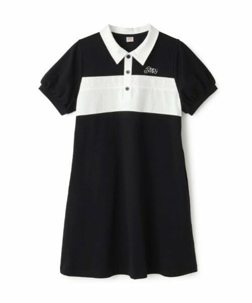 mezzo piano junior / メゾピアノジュニア ミニ丈・ひざ丈ワンピース | 【接触冷感】切り替えポロワンピース | 詳細12