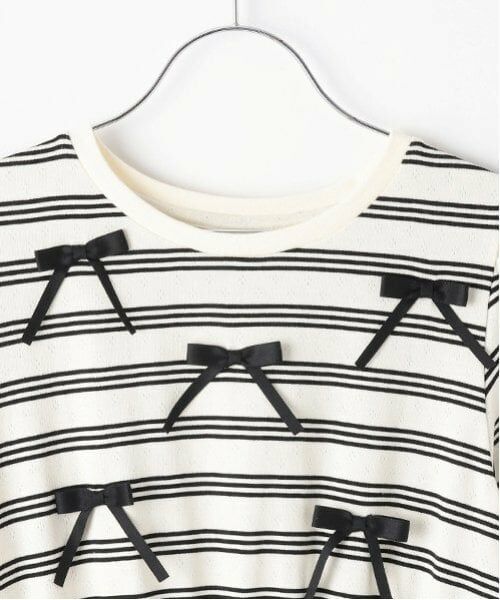 mezzo piano junior / メゾピアノジュニア ミニ丈・ひざ丈ワンピース | リボン＆ティアードドッキングワンピース | 詳細2