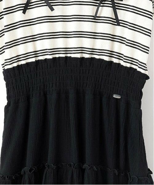 mezzo piano junior / メゾピアノジュニア ミニ丈・ひざ丈ワンピース | リボン＆ティアードドッキングワンピース | 詳細4