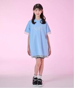 mezzo piano junior / メゾピアノジュニア ミニ丈・ひざ丈ワンピース | 【ニコ☆プチ掲載】【接触冷感】レーストリミングパーカミニワンピース