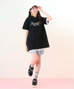 mezzo piano junior / メゾピアノジュニア ミニ丈・ひざ丈ワンピース | 【ニコ☆プチ掲載】【接触冷感】レーストリミングパーカミニワンピース