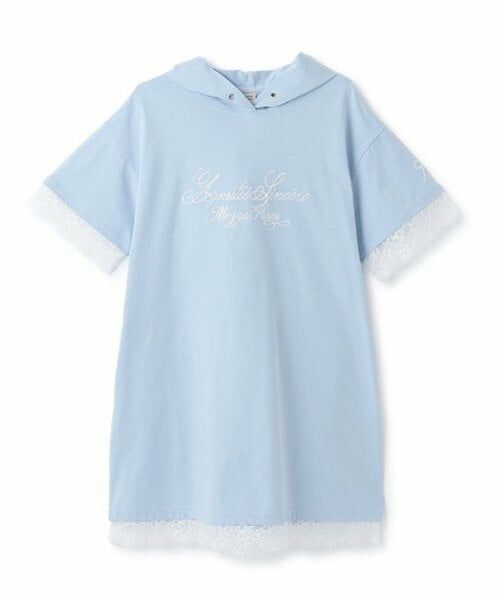 mezzo piano junior / メゾピアノジュニア ミニ丈・ひざ丈ワンピース | 【ニコ☆プチ掲載】【接触冷感】レーストリミングパーカミニワンピース | 詳細18