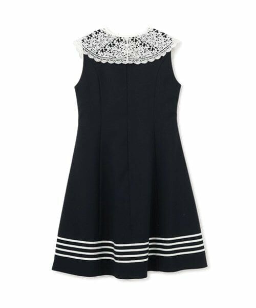 mezzo piano junior / メゾピアノジュニア ミニ丈・ひざ丈ワンピース | 【ニコ☆プチ掲載】レース衿つきマリンワンピース | 詳細1