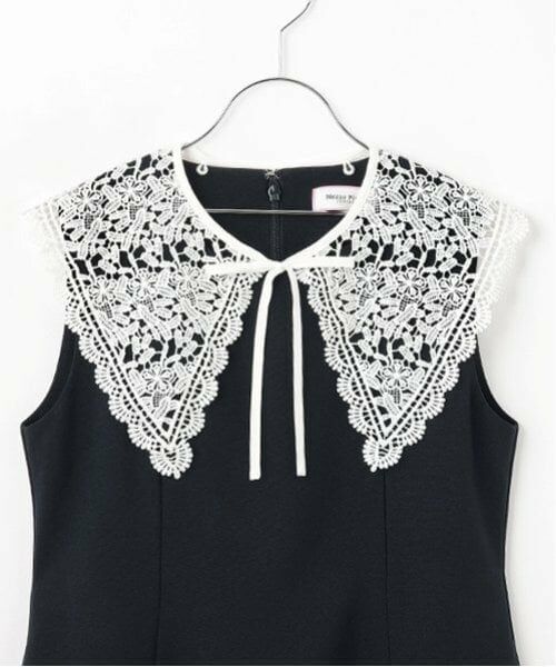 mezzo piano junior / メゾピアノジュニア ミニ丈・ひざ丈ワンピース | 【ニコ☆プチ掲載】レース衿つきマリンワンピース | 詳細2