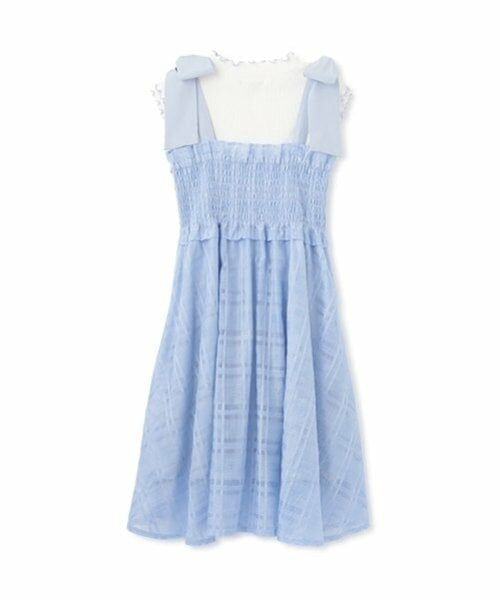 mezzo piano junior / メゾピアノジュニア ミニ丈・ひざ丈ワンピース | 【ニコ☆プチ掲載】ショルダーリボンジャンスカ＆メローインナーセット | 詳細1