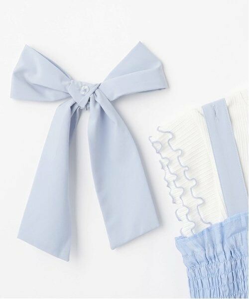 mezzo piano junior / メゾピアノジュニア ミニ丈・ひざ丈ワンピース | 【ニコ☆プチ掲載】ショルダーリボンジャンスカ＆メローインナーセット | 詳細5