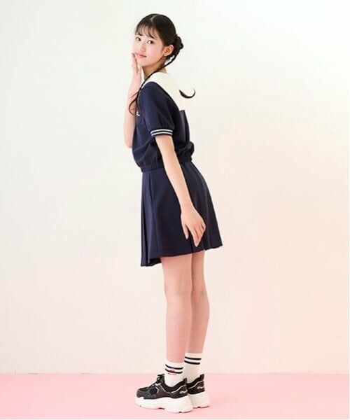 mezzo piano junior / メゾピアノジュニア Tシャツ | 【ニコ☆プチ・Cuugal掲載】セーラーセットアップ | 詳細15