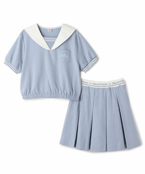 mezzo piano junior / メゾピアノジュニア Tシャツ | 【ニコ☆プチ・Cuugal掲載】セーラーセットアップ | 詳細2