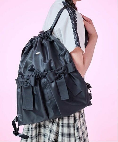 mezzo piano junior / メゾピアノジュニア リュック・バックパック | 【A4対応】【撥水】リボンポケットナップサック | 詳細11