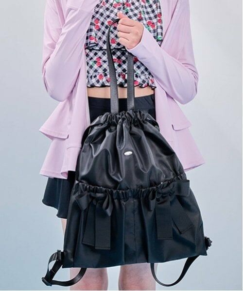 mezzo piano junior / メゾピアノジュニア リュック・バックパック | 【A4対応】【撥水】リボンポケットナップサック | 詳細12