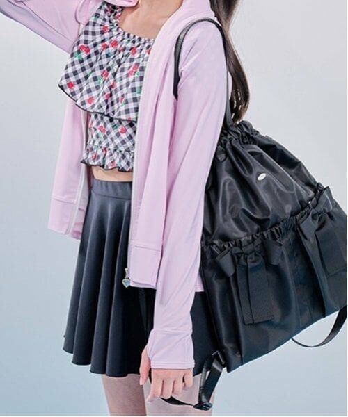 mezzo piano junior / メゾピアノジュニア リュック・バックパック | 【A4対応】【撥水】リボンポケットナップサック | 詳細13