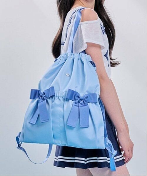 mezzo piano junior / メゾピアノジュニア リュック・バックパック | 【A4対応】【撥水】リボンポケットナップサック | 詳細15