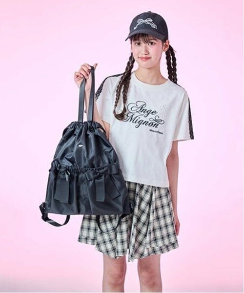 mezzo piano junior / メゾピアノジュニア リュック・バックパック | 【A4対応】【撥水】リボンポケットナップサック | 詳細17