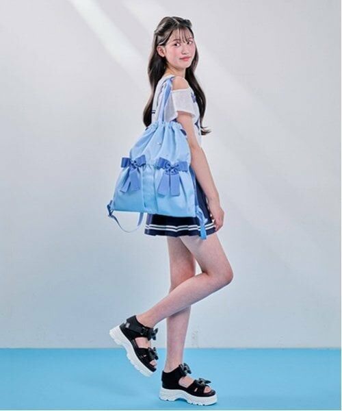 mezzo piano junior / メゾピアノジュニア リュック・バックパック | 【A4対応】【撥水】リボンポケットナップサック | 詳細18