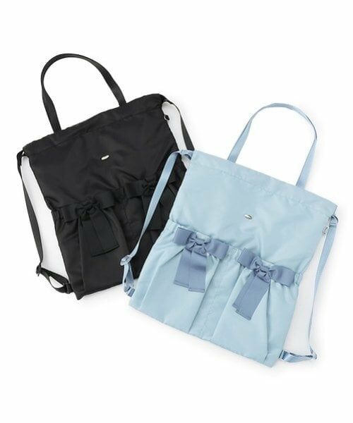 mezzo piano junior / メゾピアノジュニア リュック・バックパック | 【A4対応】【撥水】リボンポケットナップサック | 詳細7