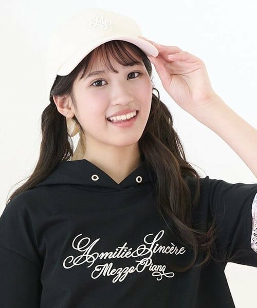 mezzo piano junior / メゾピアノジュニア キャップ | 【UVカット・遮熱・冷感】後ろリボンキャップ | 詳細16