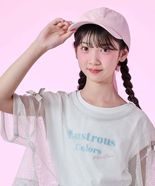mezzo piano junior / メゾピアノジュニア キャップ | 【UVカット・遮熱・冷感】後ろリボンキャップ | 詳細17