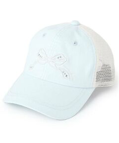 mezzo piano junior / メゾピアノジュニア キャップ | 【冷感】リボン刺しゅうメッシュキャップ