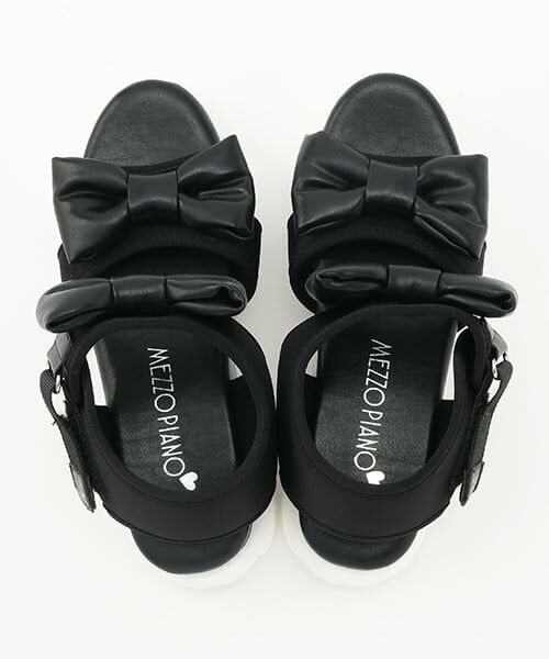 mezzo piano junior / メゾピアノジュニア サンダル | ダブルリボンスポサン | 詳細11