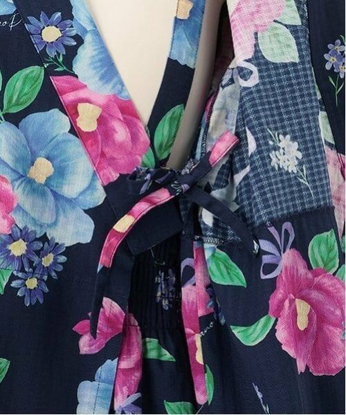 mezzo piano junior / メゾピアノジュニア 着物・浴衣・小物類 | 【接触冷感】椿柄2WAY浴衣 | 詳細11