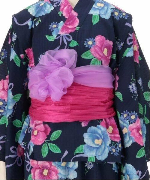 mezzo piano junior / メゾピアノジュニア 着物・浴衣・小物類 | 【接触冷感】椿柄2WAY浴衣 | 詳細14