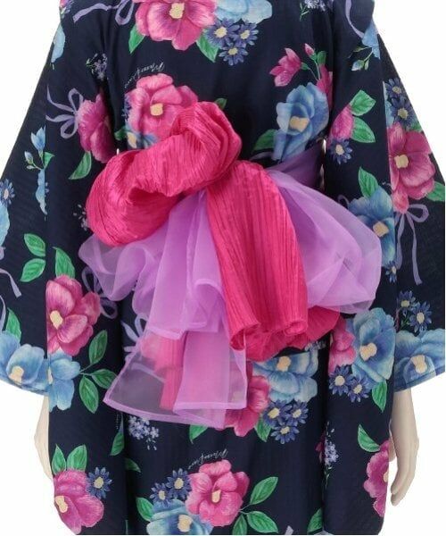 mezzo piano junior / メゾピアノジュニア 着物・浴衣・小物類 | 【接触冷感】椿柄2WAY浴衣 | 詳細16