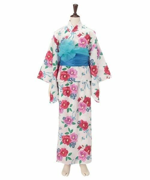 mezzo piano junior / メゾピアノジュニア 着物・浴衣・小物類 | 【接触冷感】椿柄2WAY浴衣 | 詳細18