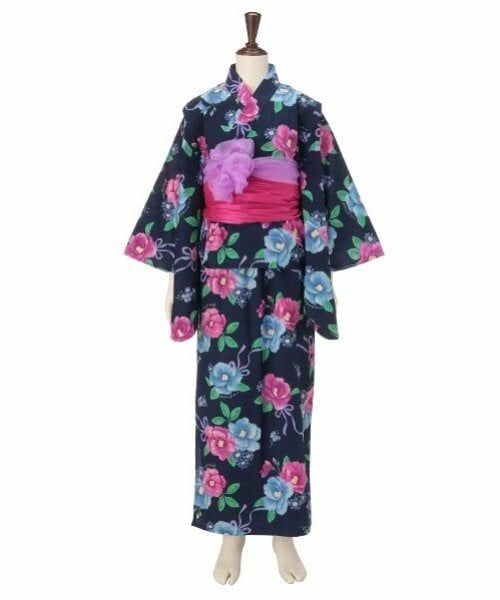 mezzo piano junior / メゾピアノジュニア 着物・浴衣・小物類 | 【接触冷感】椿柄2WAY浴衣 | 詳細19