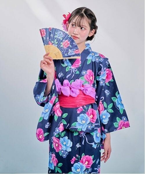 mezzo piano junior / メゾピアノジュニア 着物・浴衣・小物類 | 【接触冷感】椿柄2WAY浴衣 | 詳細20