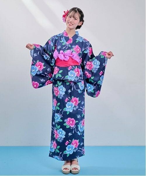 mezzo piano junior / メゾピアノジュニア 着物・浴衣・小物類 | 【接触冷感】椿柄2WAY浴衣 | 詳細22