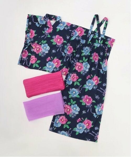 mezzo piano junior / メゾピアノジュニア 着物・浴衣・小物類 | 【接触冷感】椿柄2WAY浴衣 | 詳細4