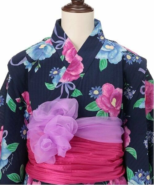 mezzo piano junior / メゾピアノジュニア 着物・浴衣・小物類 | 【接触冷感】椿柄2WAY浴衣 | 詳細8