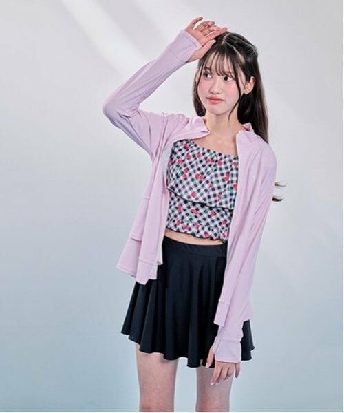 mezzo piano junior / メゾピアノジュニア 水着・スイムグッズ | 【SWIM】【UVカット】フリルラッシュガード | 詳細10