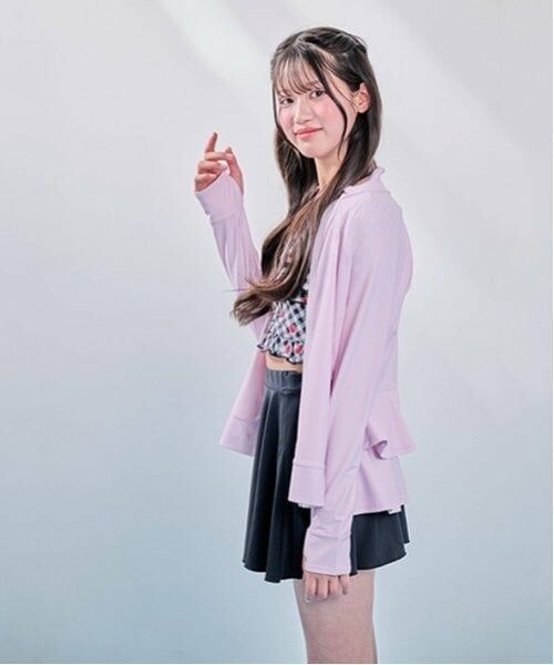 mezzo piano junior / メゾピアノジュニア 水着・スイムグッズ | 【SWIM】【UVカット】フリルラッシュガード | 詳細11