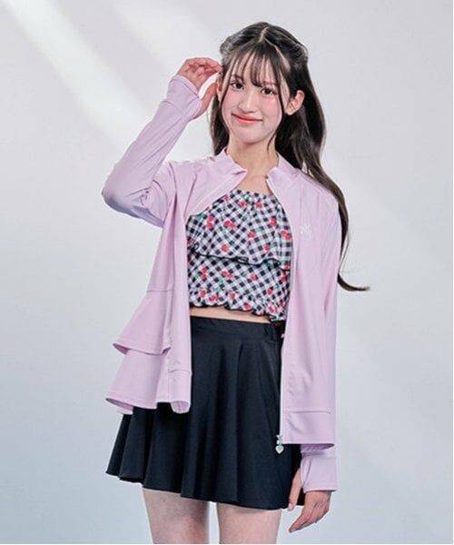 mezzo piano junior / メゾピアノジュニア 水着・スイムグッズ | 【SWIM】【UVカット】フリルラッシュガード | 詳細9