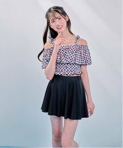 mezzo piano junior / メゾピアノジュニア 水着・スイムグッズ | 【SWIM】チェリー柄フリル swim wear(2WAY)