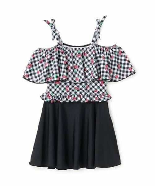 mezzo piano junior / メゾピアノジュニア 水着・スイムグッズ | 【SWIM】チェリー柄フリル swim wear(2WAY) | 詳細17